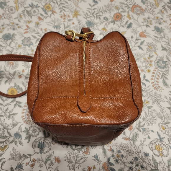 Vera Bradley Brown Leather Mallory Sachel - Picture 7 of 13